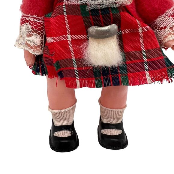 Vintage Monteiths Scottish Girl Doll Sleepy Eye Souvenir Costume Plastic 7.5 In - Picture 4 of 14